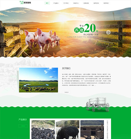 响应式香猪畜牧养殖合作社